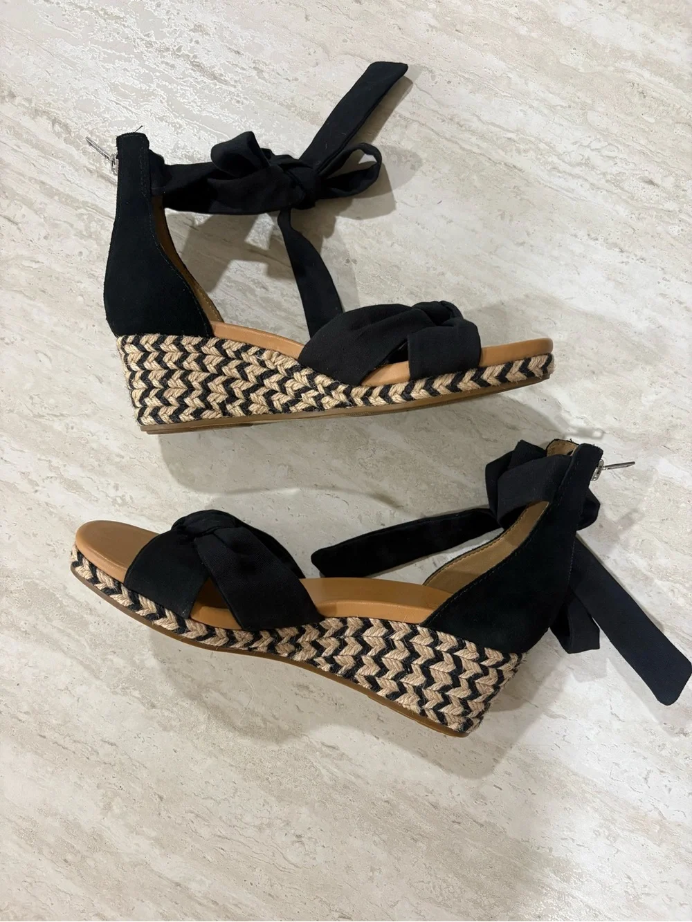 UGG black wedge